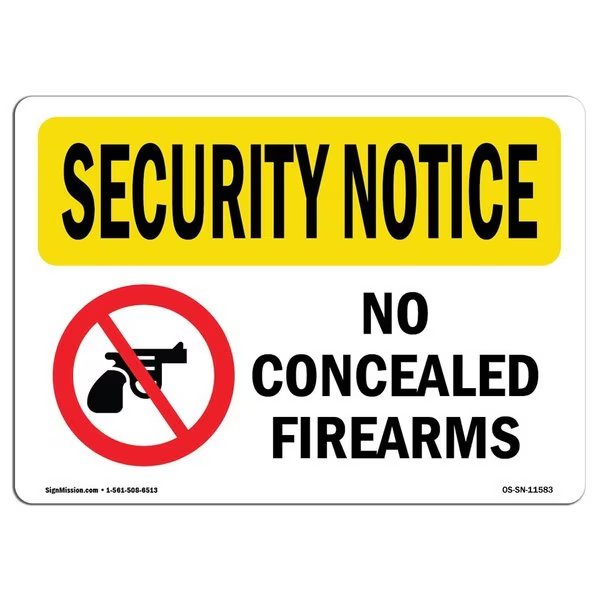 OSHA Security Sign, 12